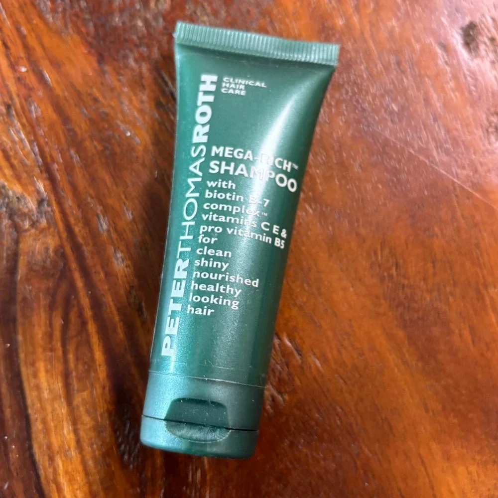 Peter Thomas Roth Travel Set Mega-Rich Shampoo Massaging Bars Shower Cap 4pc NEW